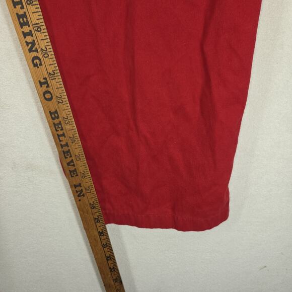 Vintage Chaps Ralph Lauren Pants Mens 36x30 Red NWT Workwear Preppy - Picture 4 of 14